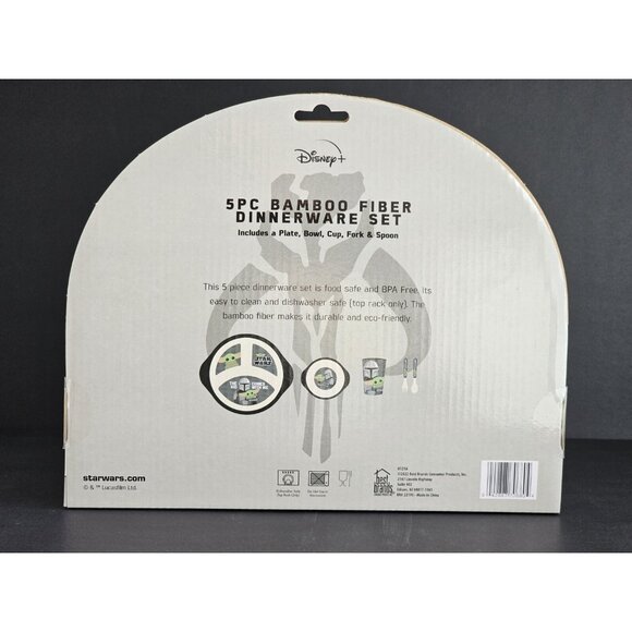 Star Wars The Mandalorian Bamboo Dinnerware Set - Picture 6 of 6